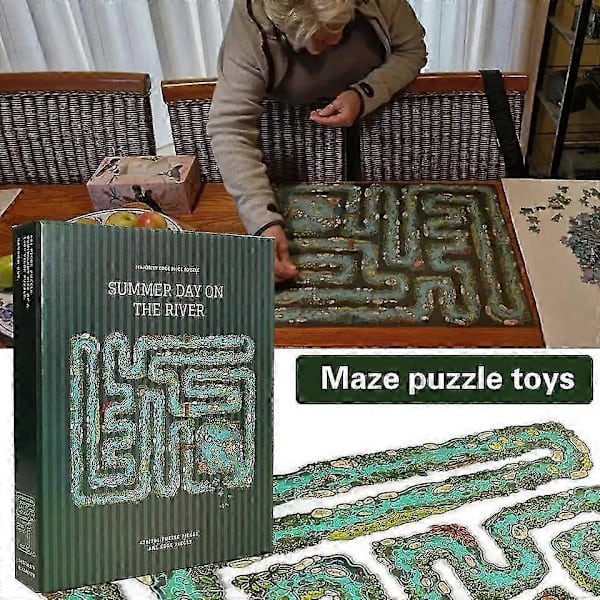 Edge Piece Puzzle Game, Unique River Themed Puzzle (h)[RM] 1pc