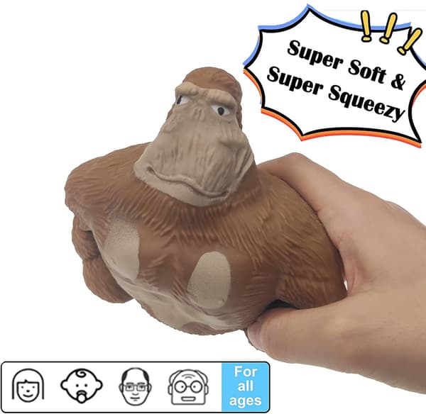 [RM]Stretch Gorilla Figur Gorilla Latex Gorilla Mjuk Stretchbar Gorilla Leksak