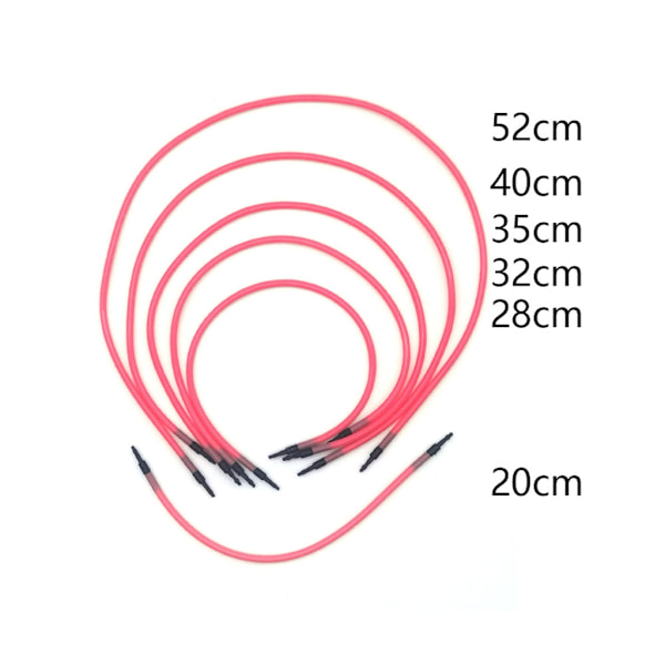 [RM]10 par ABS utskiftbare rundpinner med etui 3,75mm-10mm