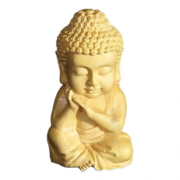 Dekorativ Sittande Mediterande Sakyamuni Buddha Staty för Hem Vardagsrum Dekoration