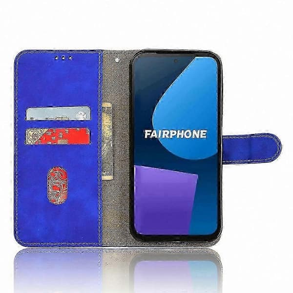Fairphone 5 Lommebokveske med Stativ - Anti-fall Skinntelefondeksel Style B