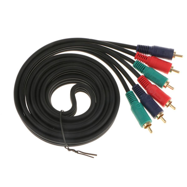 3RCA Hane till 3 RGB Hane Kontakt YPBPR Komponent Videokabel 1,8m