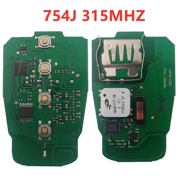 [RM] Complete Magic Remote Key, 315/433/868 MHz, with chip 29A1, for Audi A4, A5, A6L, A7, A8L, Q5 433MHZ