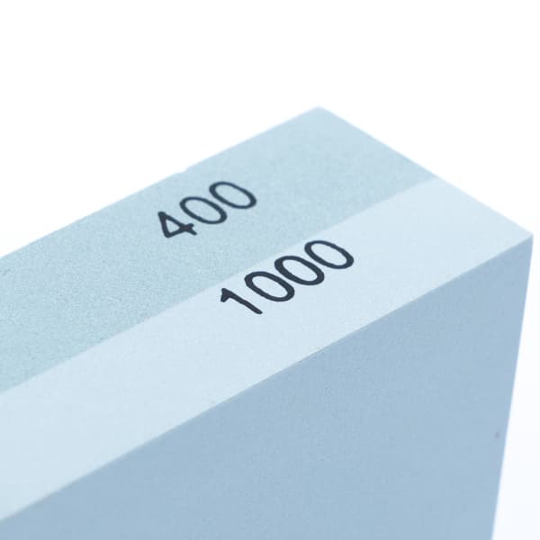 Dobbelt Slibesten Sæt med Base – 400/1000/3000/8000 Grit | Korund | Antiskridbase | Komplet Sæt til Knive