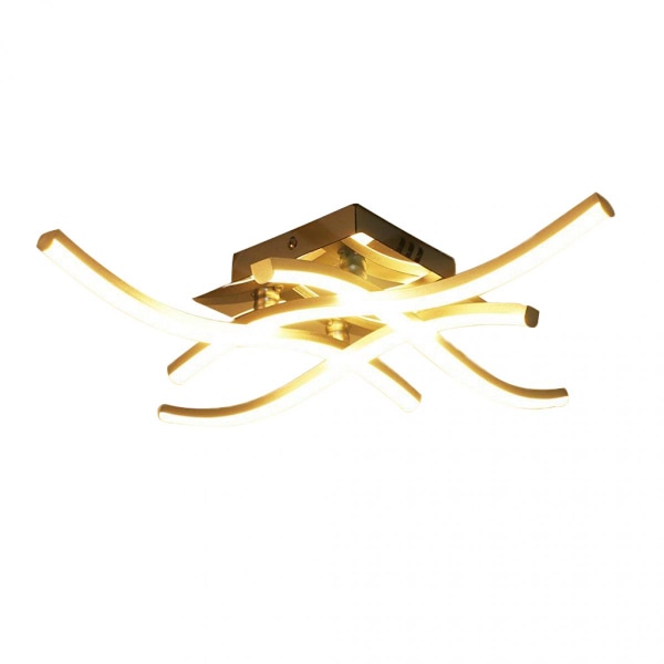 Modern 4-radig LED-taklampa, Inomhus Kökslampor, Vit Belysning