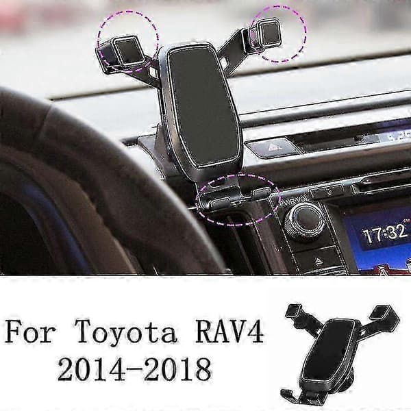 Universal Biltelefonholder til Toyota RAV4 2014 2018 Gravity Telefonholder GPS Stativ Tilbehør