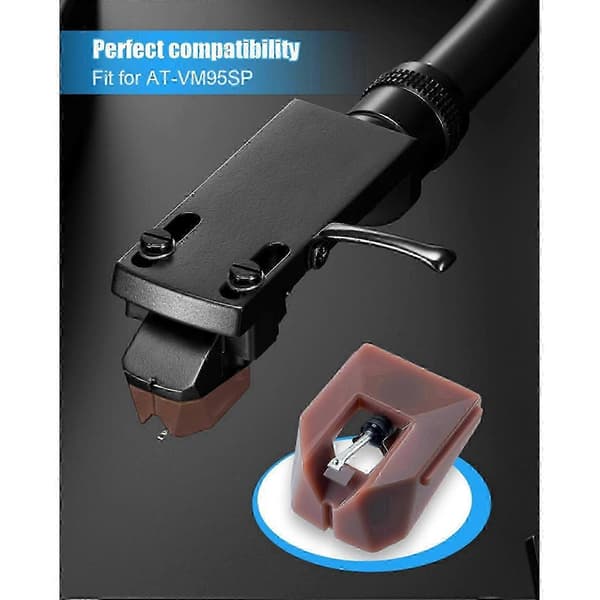 2X Elliptisk udskiftningspladespillerstift Erstat AT-VMN95SH Serie Pickupper