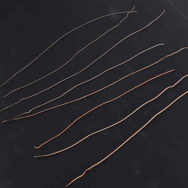 Koppartråd för smyckestillverkning DIY hantverksmaterial för trådlindade smycken 1,0 mm