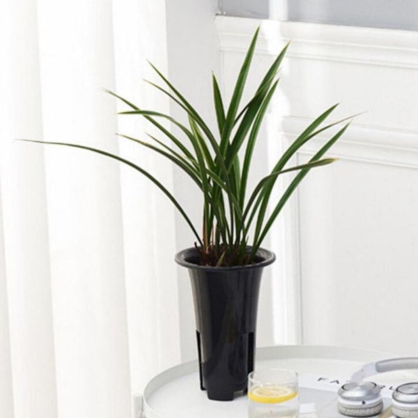 Plastblomkrukor för orkidéplantering M