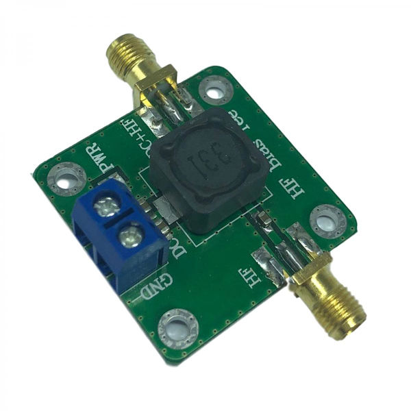 50K-60MHz RF Bias Isolator 0.1dB/100KHz 0.2dB/60MHz Max Ström 600mA RF SMA-K Kontakt