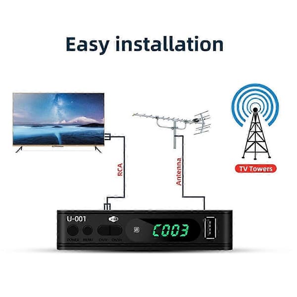 DVB-T2 TV-mottaker bakkesendt satellitt-TV-mottaker digital-TV-dekoder HEVC DVBT2 264 HD TV-bokser USB S Edition 0922 5 5 5