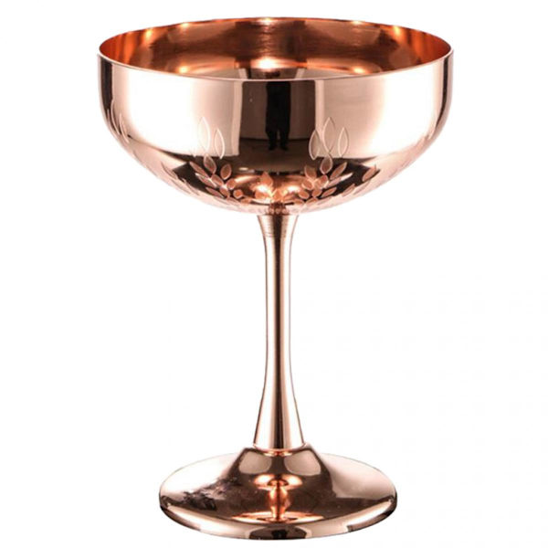 2x Tekopp Tumbler Stålvinsglas Perfekt Present Bröllopsdekorationer Koppar Färg