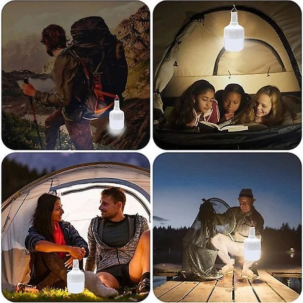 USB Uppladdningsbara LED Nödljus Hus Utomhus Portabla Lyktor Nödlampa Glödlampa