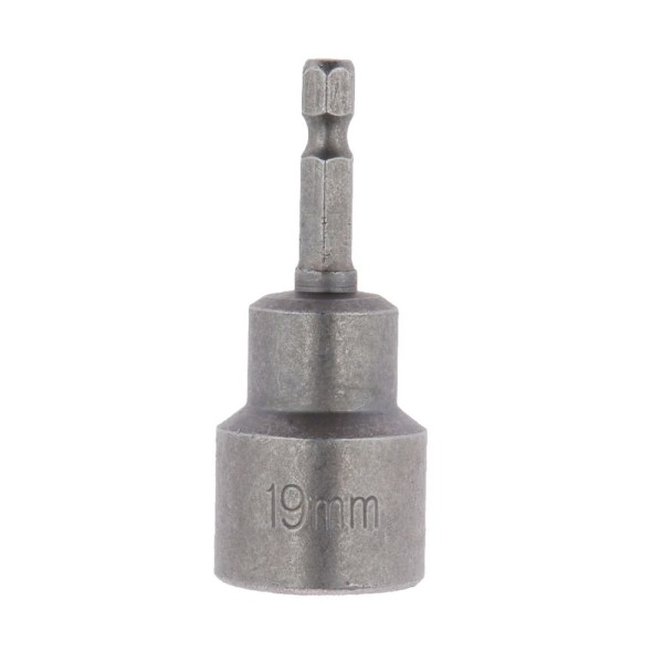 1/4\" Magnetisk Mutterdragare Borr 19mm Hylsa Positionerad Sexkantsskaft Verktygsadapter