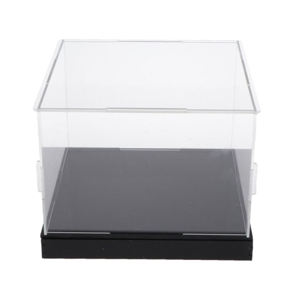 Transparent Akryl Displaybox Dammtät Figurer Leksaksmodell Monter 10x25x15cm