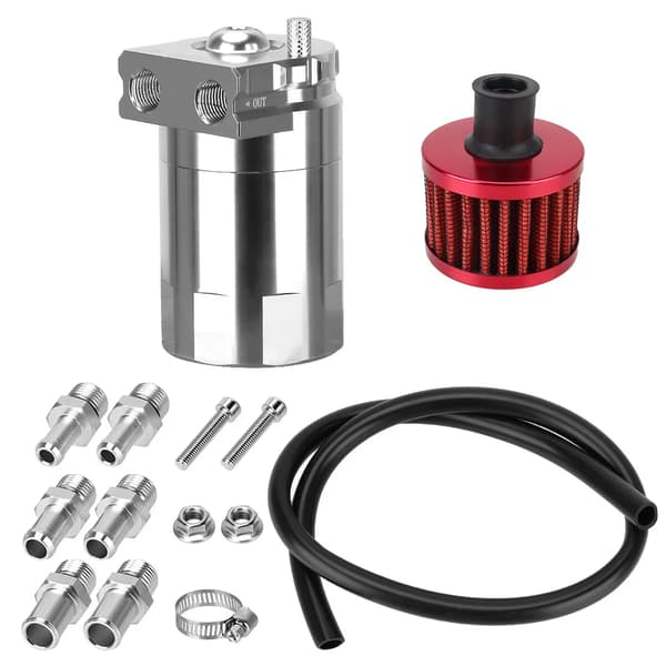 Reservoir Tank Aluminium Med Filter Buffer Olietank Bildeler Universal Olieopsamler Brændstoftank