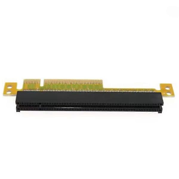 PCI Express 8X til 16X Extender Converter Riser Card Adapter Han til Hun PCIe PCI-E Forlængerkort Adapter Yellow   black