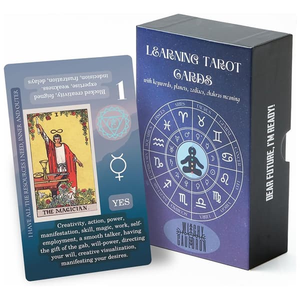 [RM]Tarot for beginners, Tarot cards with meanings, Keyword Tarot deck, Learn Tarot, Planet