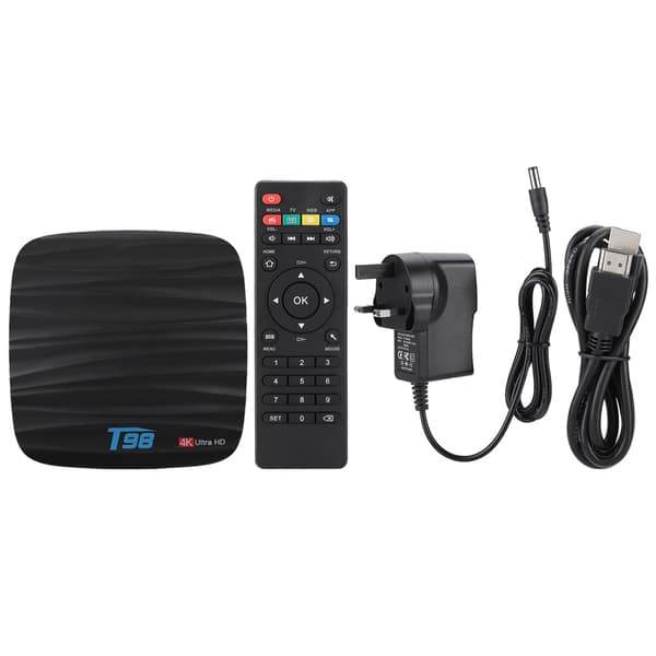 [RM]T98 H6 2+16G Quad Core Smart TV Set Top Box til Android 8.1 110-240V