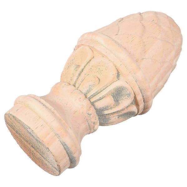 Gardinstangsknopper Ubehandlede dekorative trætoppe 15x8cm 1 stk.