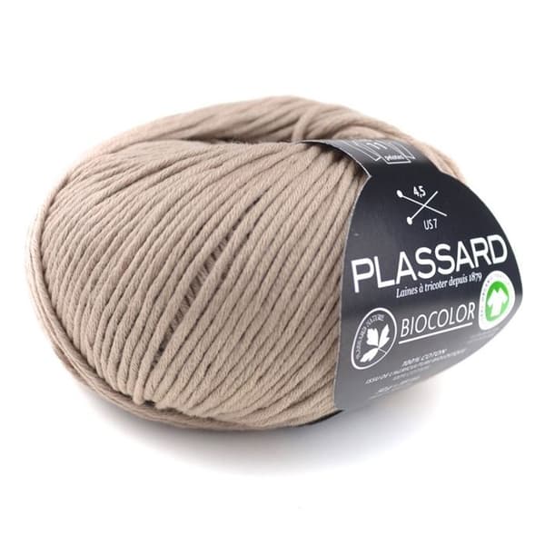 Sommergarn til strikning BioColor Sable Col.3 100% økologisk bomuld Sand