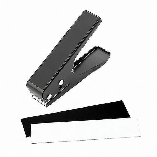 Gitarplekterstanseverktøy med 2 plastark for tilpassede DIY-plektere Black