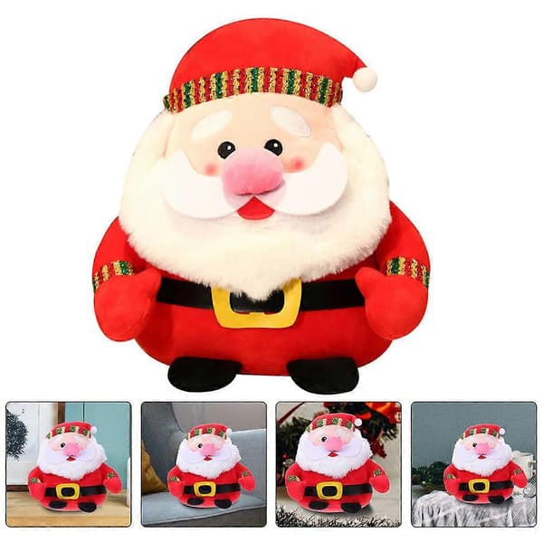 [RM]Plysch Tomte Docka Julleksak för Barn 3st Röd Uppstoppad Plysch