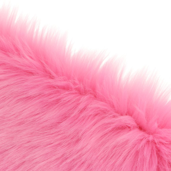 Blomformad Fluffig Matta Shaggy Matta Sittdyna Golvmatta Lekmatta för Barn Rosa