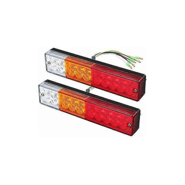2 x LED baklys Ryggelys Brems Blinklys Baklys 40 LED 12V for Tilhenger Lastebil Campingvogn Båt UV Bobil