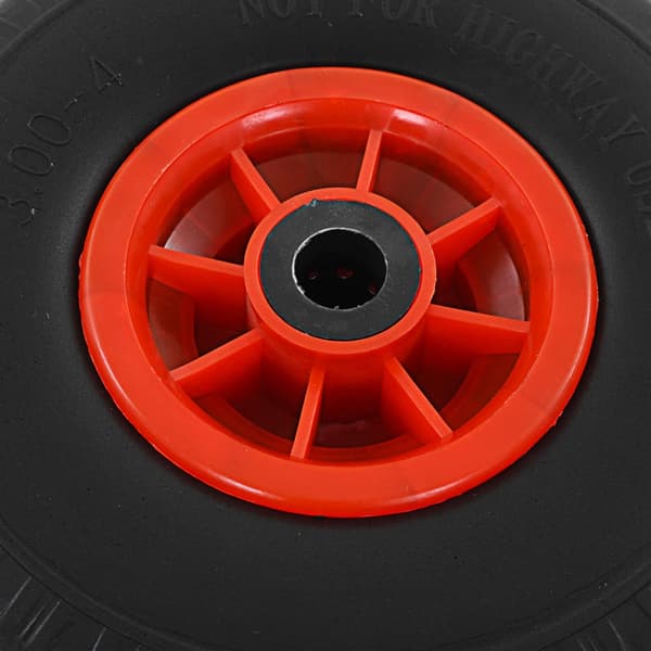 vidaXL Wheels for Sack Truck 2 pcs Solid PU 3.00-4 (260x85) Svart 2490