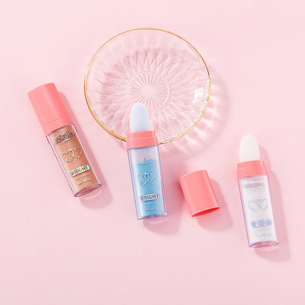 Högblankt klapppulver ljusnande löspuder helkropps högblankt puder reparationspuder naturlig tredimensionell makeup 01 sliver