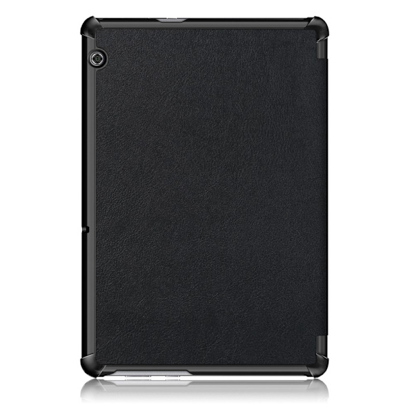 Huawei MediaPad T5 10 - Tri-Fold Kotelo - Musta Black Svart