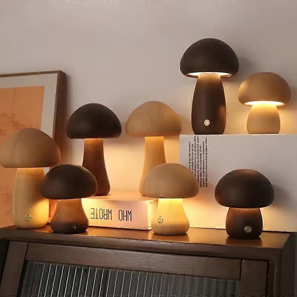 Soppformet nattlys, berøringskontroll, dimbar nattbordslampe size,color 1