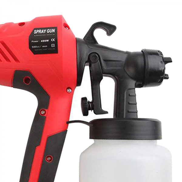 400ml Färgspruta Kraftfull Motor för Möbler, Bilar, Staket, Innerväggar, Garageportar