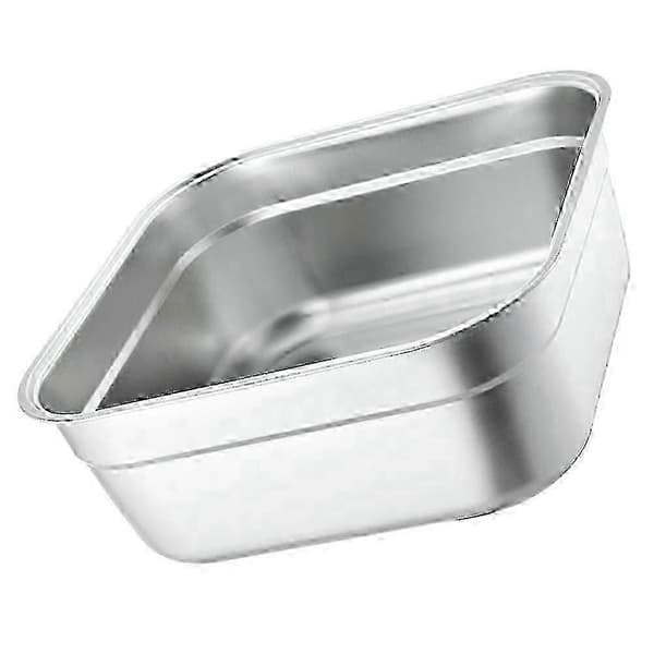 21 cm diskho i rostfritt stål, kompatibel med restaurang, kraftig silverbassäng, 1 st