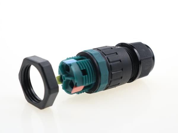 Set om 2, IP68 vattentäta kabelkontakter Ø9mm-Ø12mm, 3-polig