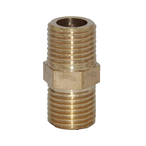 Rörgänga i mässing Koppling Dubbel Ändskarv #4 13x11mm