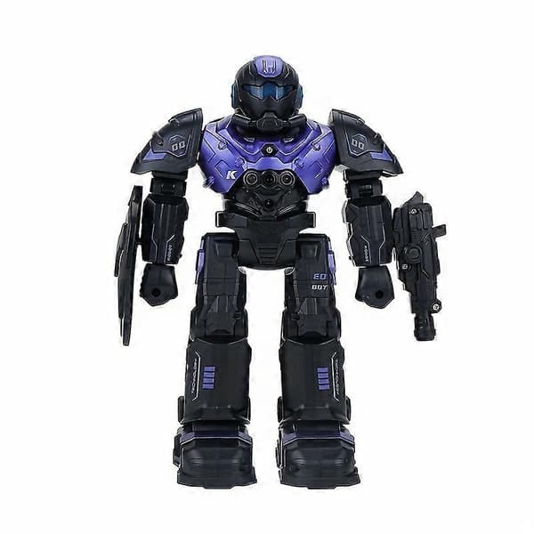 [RM] Fjernstyret RoboCop infrarød fjernstyret intelligent programmerbar robot med lyd- og lyslegetøj black gold