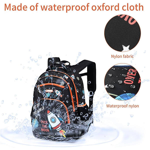 [RM]Kids Backpack, Boy 16 inch, Preschool, Elementary School, Pre-school Age, Multi-compartment, Chest Strap, Side Pockets