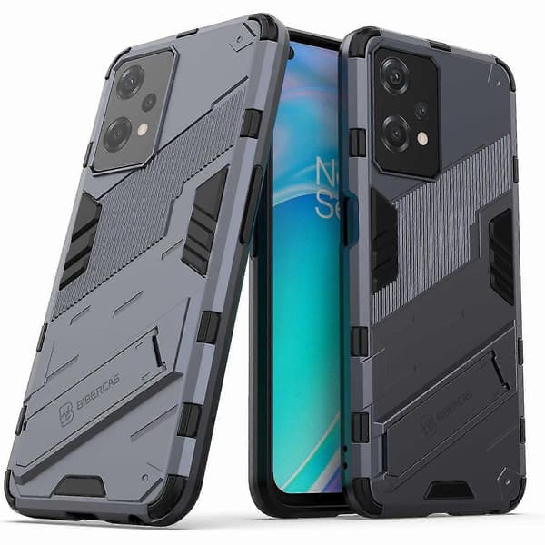 For OnePlus Nord CE 2 Lite 5G telefondeksel støtteben TPU + PC støtsikkert robust panserdeksel Dark blue Style H OnePlus Nord CE 2 Lite