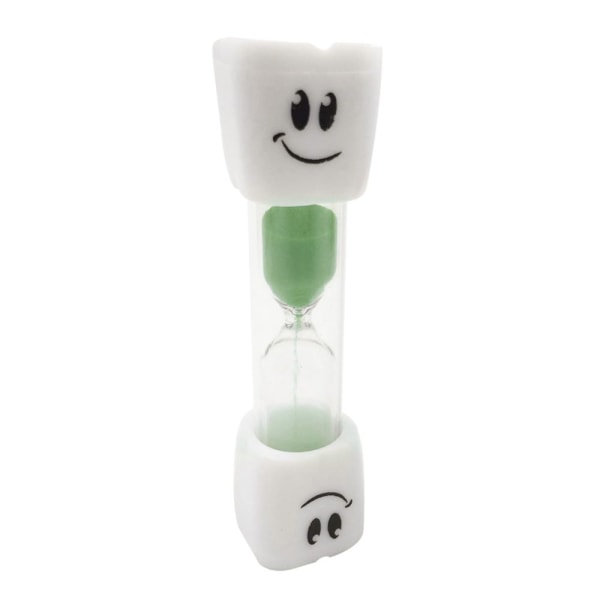 tandborste timer timglas barn leende sand ägg klocka timer 3 min grön