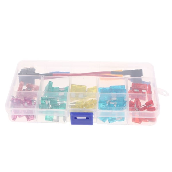 75 st Auto Bil Bladsäkringssortiment Kit 10A-35A Med Säkringsklämma Adapter