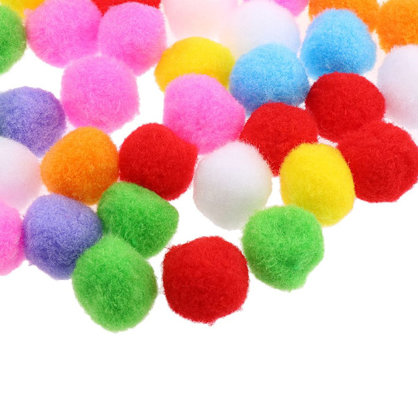 200 Stycken Ull Pompom Bollar Sömnad Kläder Tillbehör - 25/30mm