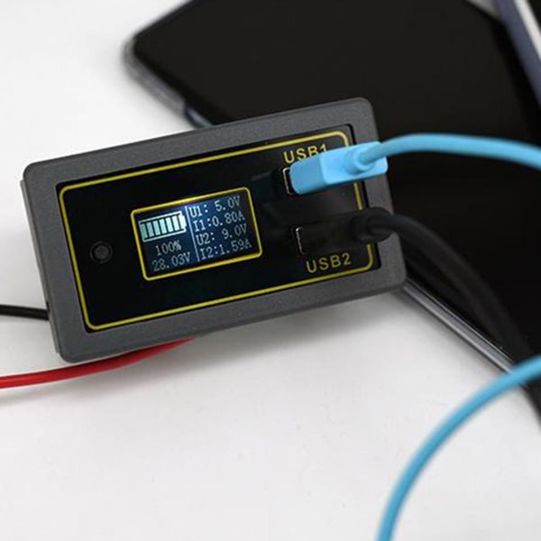 Batterikapacitetsindikator, Syra Batteri Procent Spänningstestare 12V 24V Elektrisk Kvantitet Volt Detektor Indikator Mätare