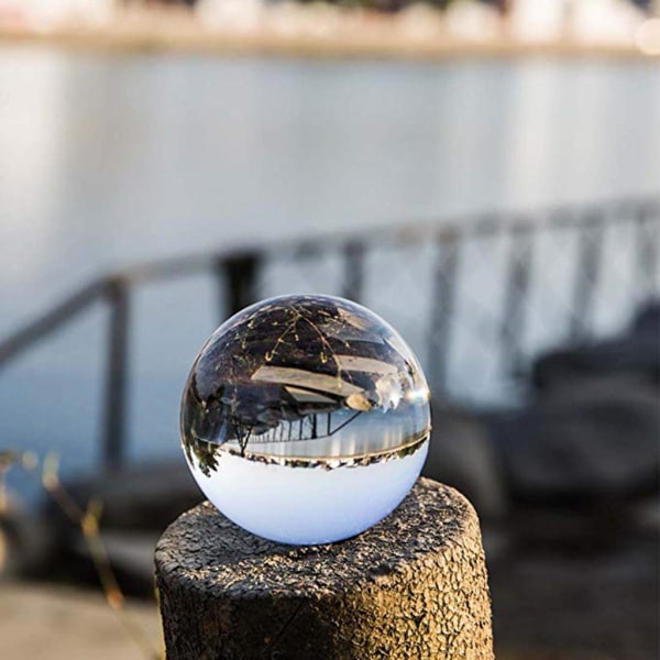 70mm kristallkula - fotografiboll - klarglaskula - dekorationskula
