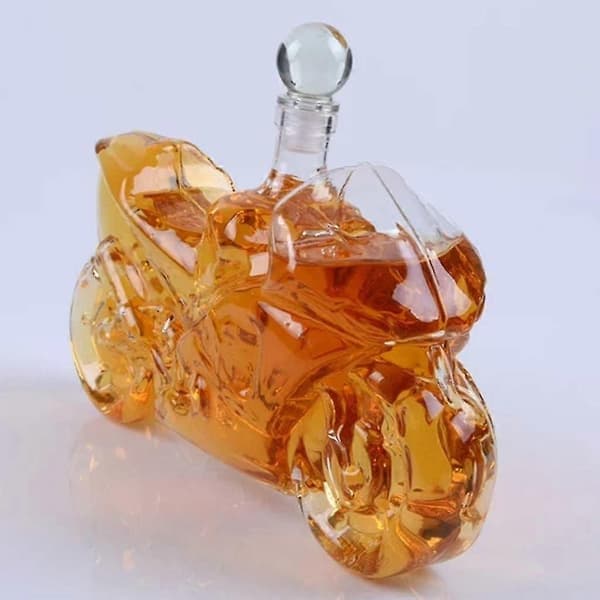 750 ml Motorcykel Whiskeykaraff med Intrikat Design, Idealisk Spritdisplaypresent för Förare