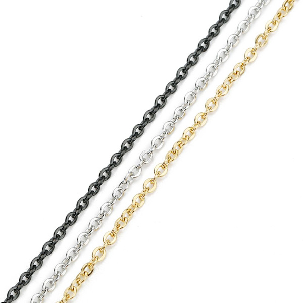 10 Yards DIY Länk Smyckestillverkning Kedja Halsband Tillbehör Tillbehör 1mm