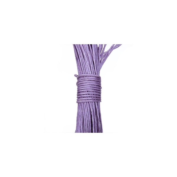 45 Meter Vaxad Bomulls Tråd 1mm Varp - Lavendel