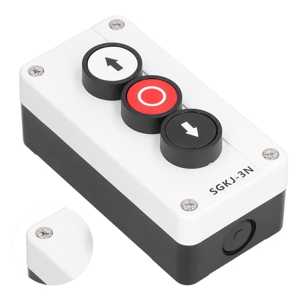 [RM]Momentary Switch Station Box Up Down Stop Control Push Button for Winch Rolling Door Truck Tail Lift SGKJ-3N
