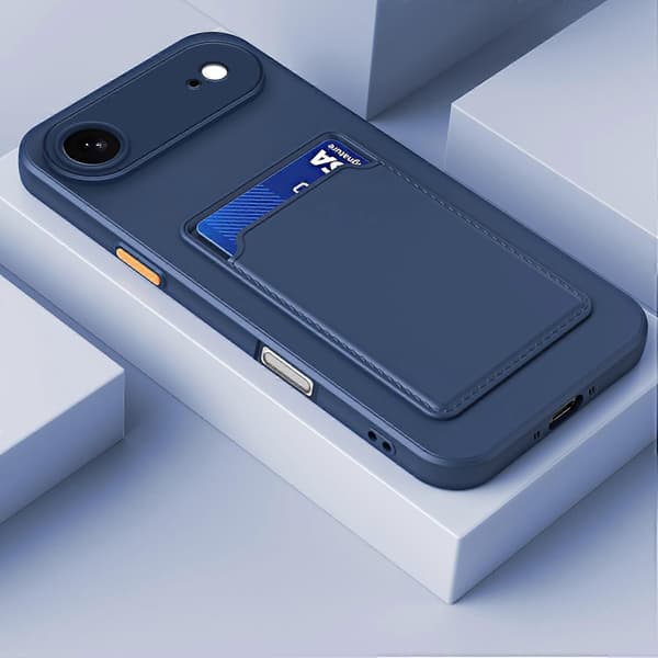 TPU-telefoncover med kontrastfarvede knapper til iPhone 17 Air Dark blue For iPhone 17 Air